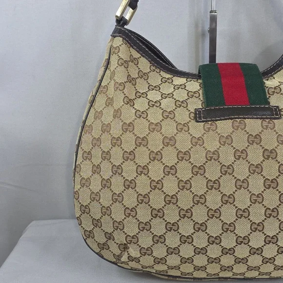 ✨️GUCCI GG Canvas Web New Ladies Hobo Bag - Picture 6 of 16